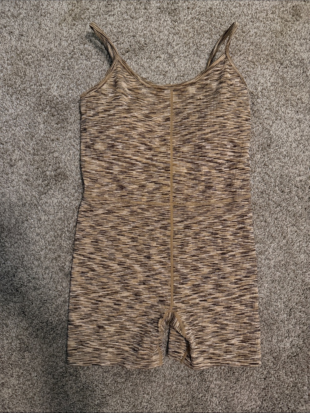 Target Brown Multitone Knit Tank Romper